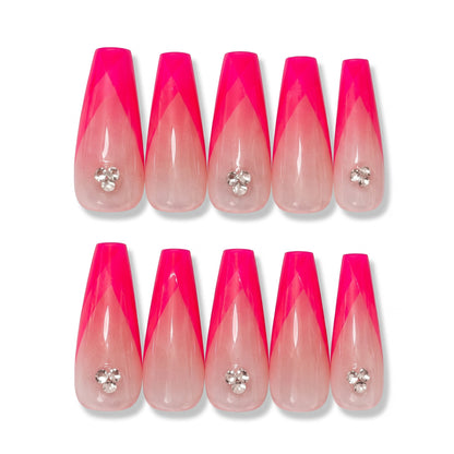 Fuchsia Royale Handmade Press On Nails