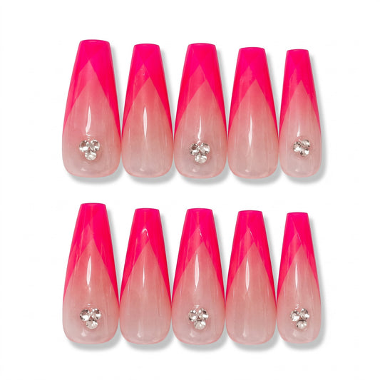 Fuchsia Royale Handmade Press On Nails