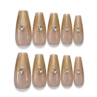 Golden Hour Handmade Press On Nails