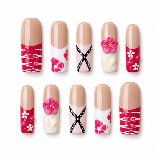 Cherry Blossom Club Handmade Press On Nails
