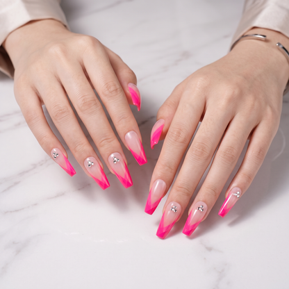 Fuchsia Royale Handmade Press On Nails
